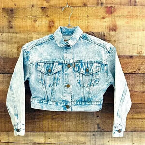 Vintage Levi’s Acid Wash Cropped Denim Jacket